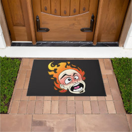 Felpudo Scovillelicous Fire Head Door Mat