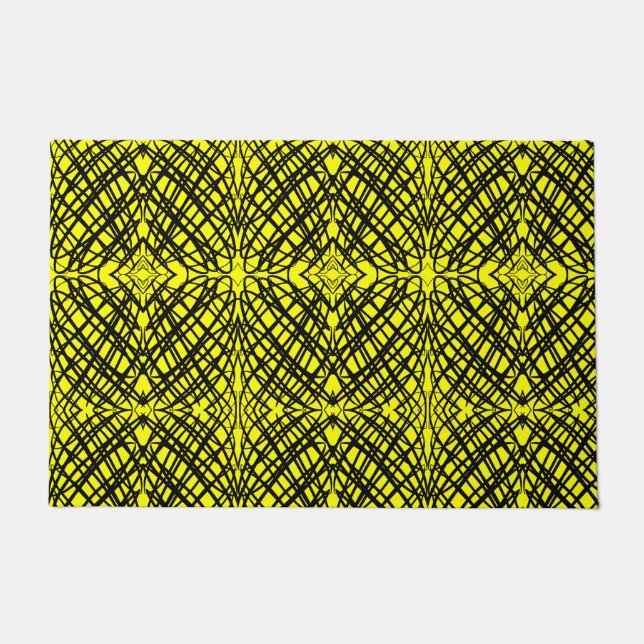 Felpudo Scribe simple | Tejido Espejo | Amarillo | (Anverso)