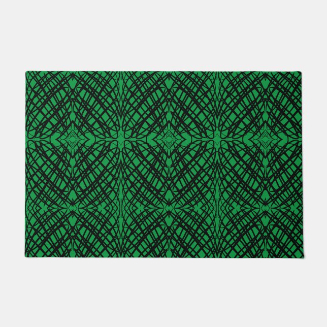 Felpudo Scribe simple | Tejido Espejo | Verde | (Anverso)