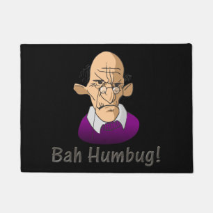 Felpudo scrooge bah humbug doormat