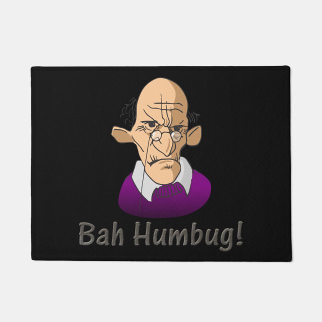 Felpudo scrooge bah humbug doormat (Anverso)