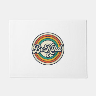 Felpudo Sé Amable Diseño Retro de Camiseta Vintage de Arco