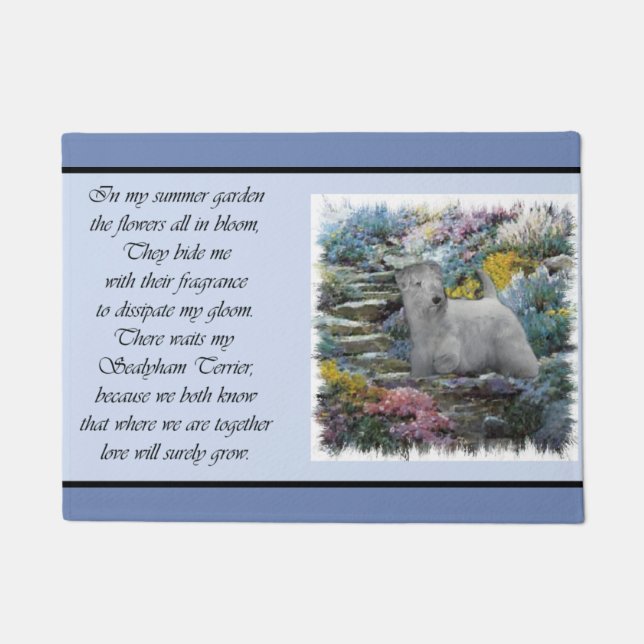 Felpudo Sealyham Terrier Aovers Art (Anverso)