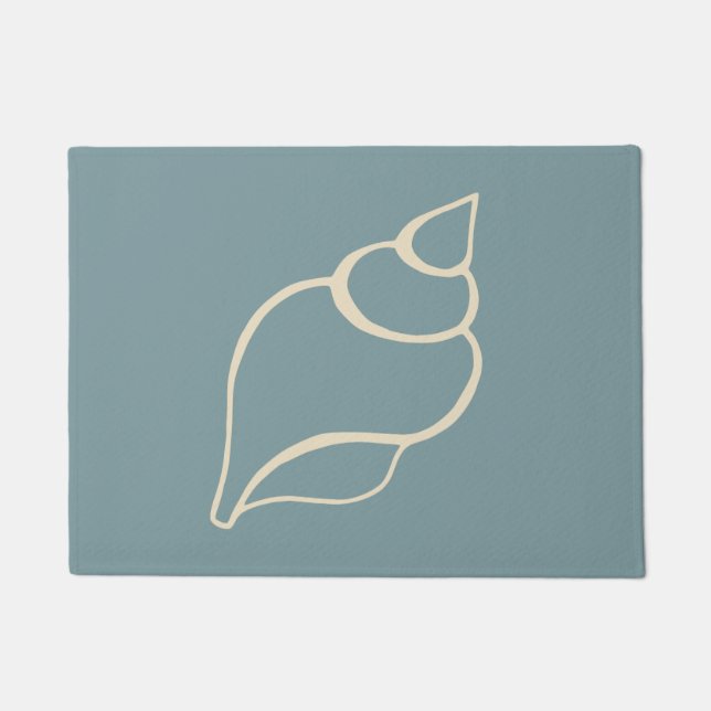Felpudo Seashell Beach Shell Doormat Bienvenida Mat Rug Re (Anverso)