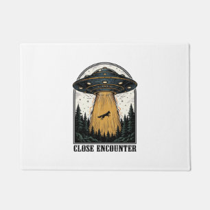 Felpudo Secuestro del bosque alienígena grabado vintage de