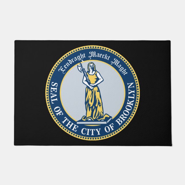 Felpudo Sello de Brooklyn (barrio de Nueva York) (Anverso)