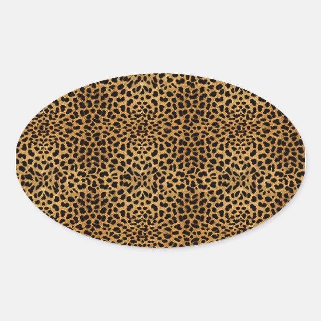Felpudo Sello de Sobre de Leopardo de Lujo Pegatin (Anverso)