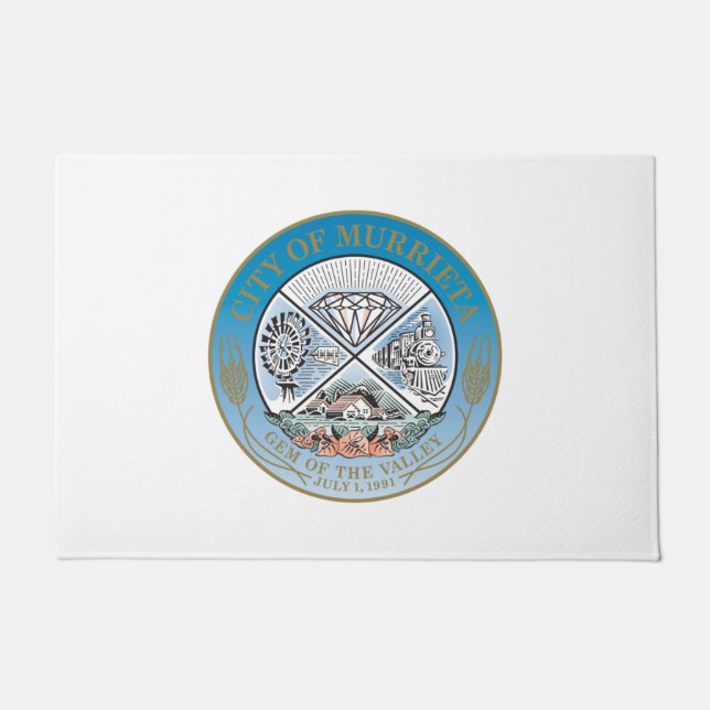 Felpudo Sello urbano de Murrieta (California) (Anverso)
