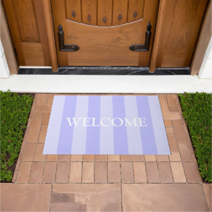 Felpudo Sencilla Mat De Bienvenida De Personalizado Blanco