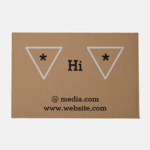 Felpudo Sencillo logo minimalista y elegante de la empresa