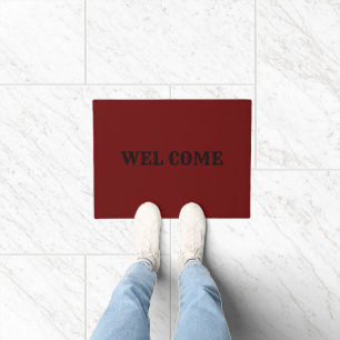 Felpudo Sencillo y elegante logo de personalizado aquí com
