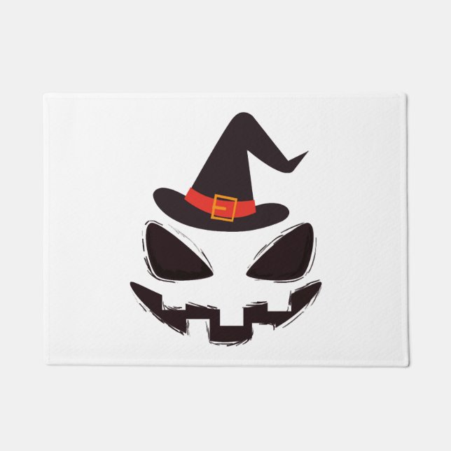 Felpudo ser camiseta de halloween de bruja para halloween (Anverso)