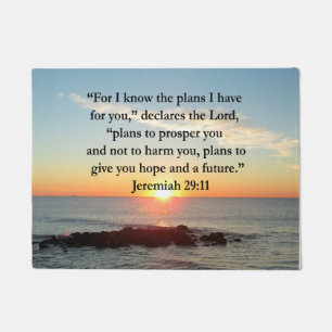 FELPUDO SERENE JEREMIAH 29:11 SUNRISE