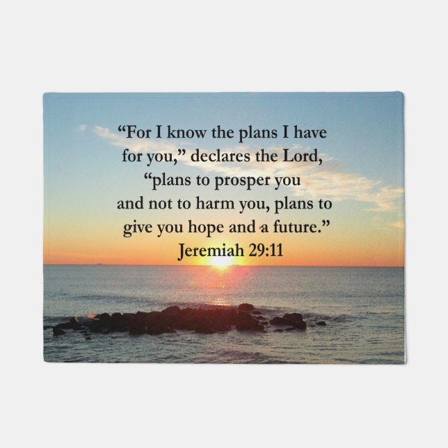 FELPUDO SERENE JEREMIAH 29:11 SUNRISE (Anverso)