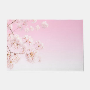 Felpudo Serenidad de primavera de flor de cerezo rosa