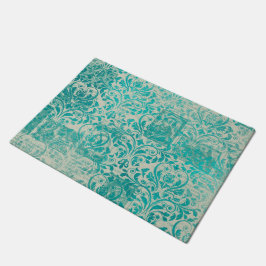 Felpudo Serie de Papel Turquesa Efímera Diseño 19