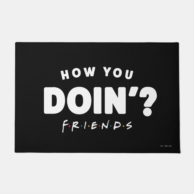 Felpudo Serie de TV FRIENDS™ | ¿Cómo estás? (Anverso)