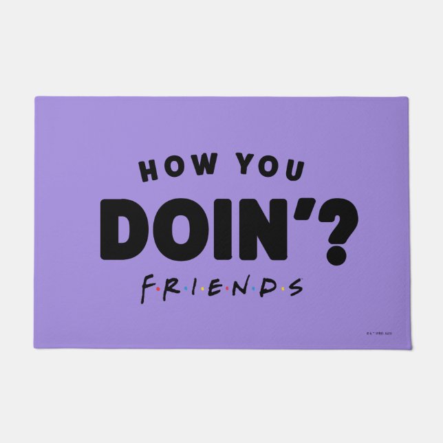 Felpudo Serie de TV FRIENDS™ | ¿Cómo estás? (Anverso)