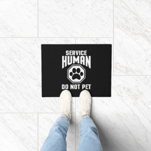 Felpudo Servicio Diseño Humano No Acariciar Cita Divertida