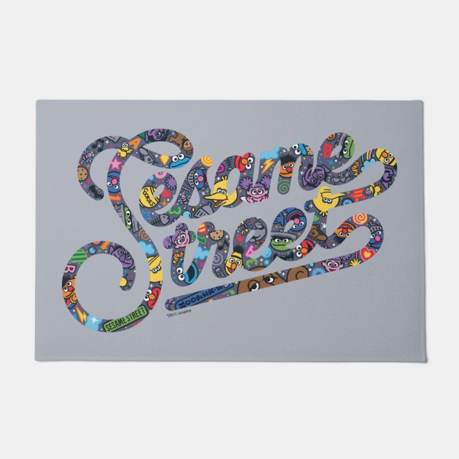 Felpudo Sésamo | Logotipo de Doodle (Anverso)