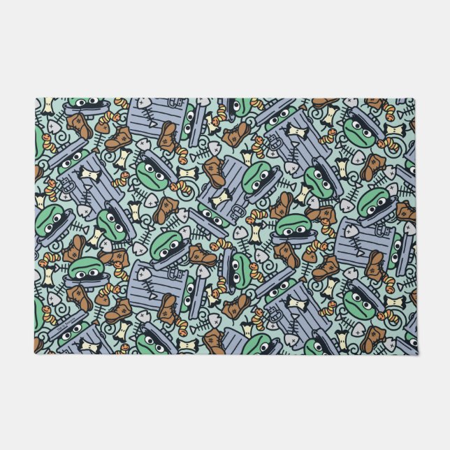 Felpudo Sésamo | Oscar el patrón de grupo (Anverso)