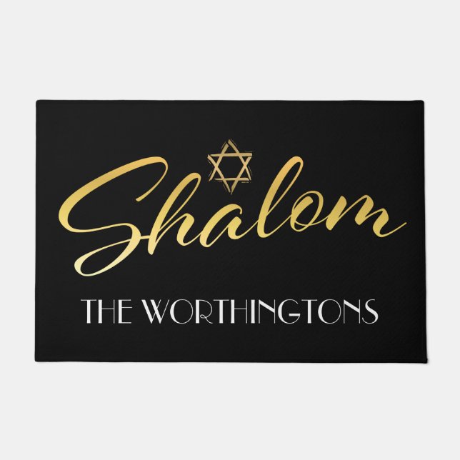 Felpudo Shalom Welcome Door Mat (Anverso)
