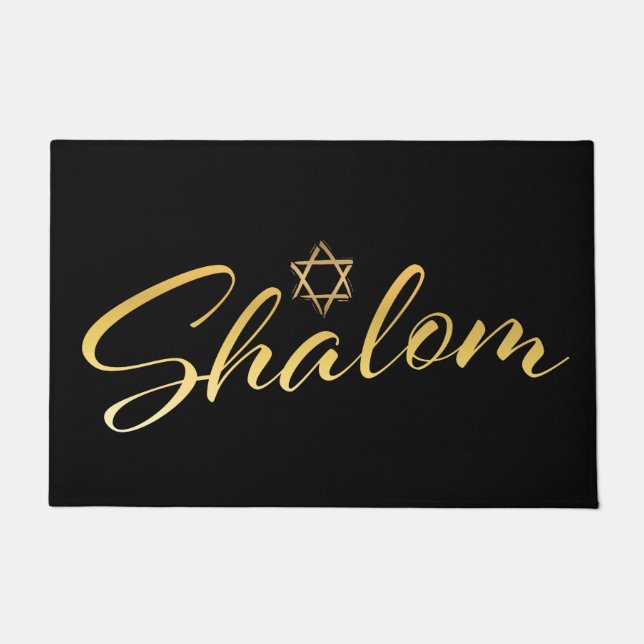 Felpudo Shalom Welcome Door Mat (Anverso)