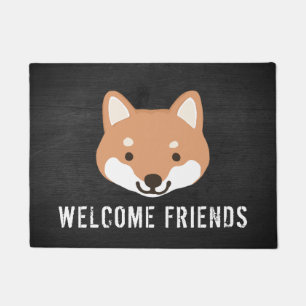 Felpudo Shiba Inu sonriente Personalizado Cute Dog