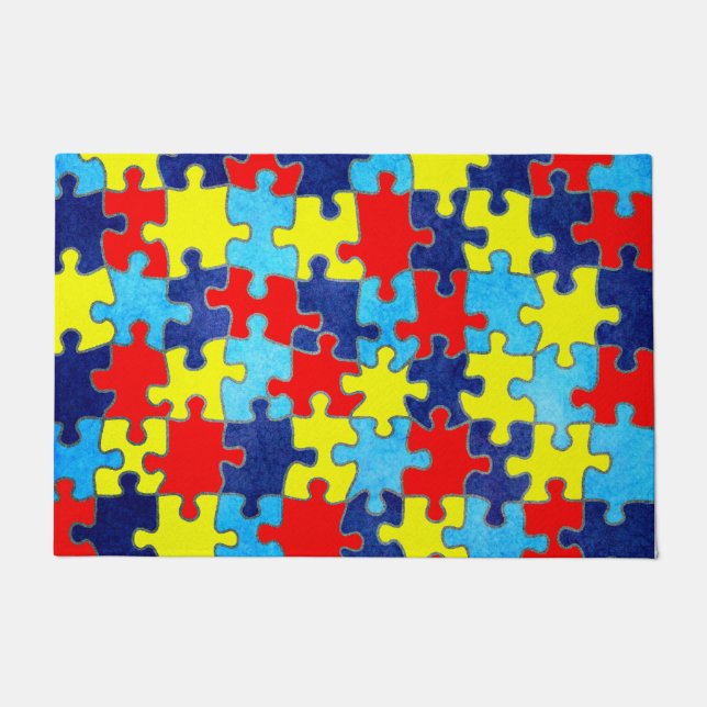 Felpudo Shirley Taylor rompe el rompecabezas de la concien (Anverso)