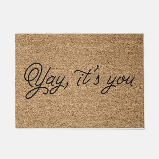 Felpudo Sí, eres tú (Anverso)