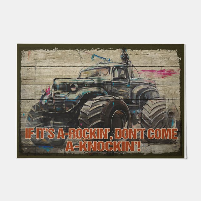 Felpudo Si es un golpe, no venga a golpear (Anverso)