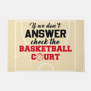 Felpudo Si no contestamos, revisa la cancha de baloncesto