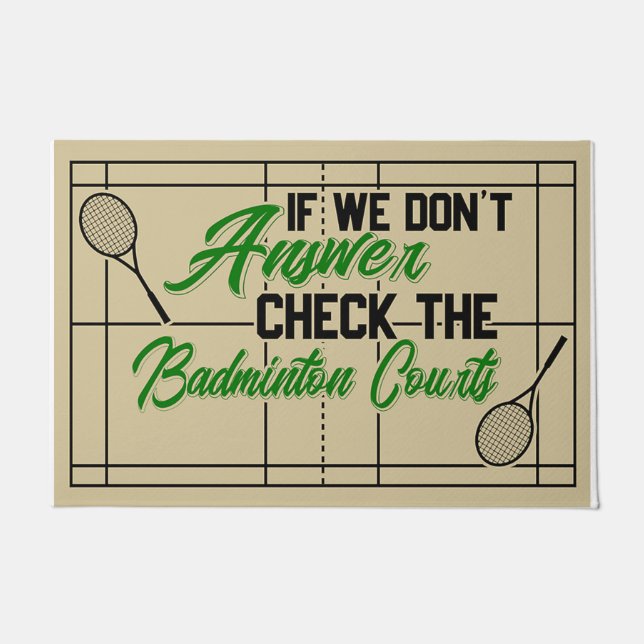 Felpudo Si no contestamos, revisa los tribunales de Badmin (Anverso)
