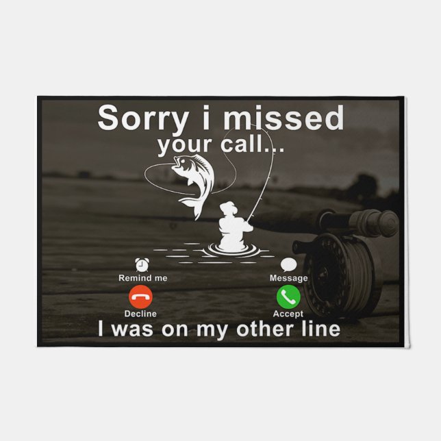 Felpudo Siento Haber Perdido Tu Llamada. Estaba En Mi Otra (Anverso)