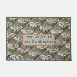 Felpudo Signo de bienvenida con marea de polilla