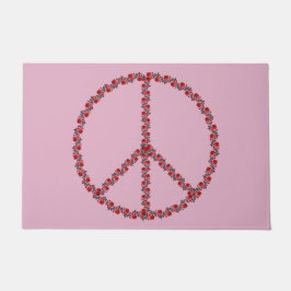Felpudo Signo de paz de los rosas