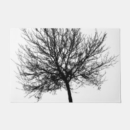 Felpudo Silhouette de árbol