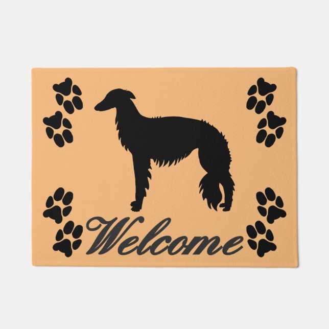 Felpudo Silken Windhound - Bienvenida (Anverso)
