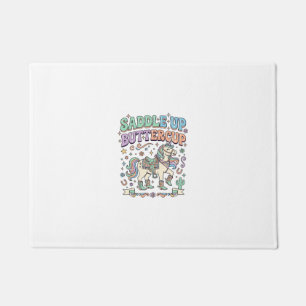 Felpudo Silla de unicornio Buttercup Kawaii Tipografía Des