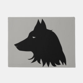 Felpudo Silueta del lobo