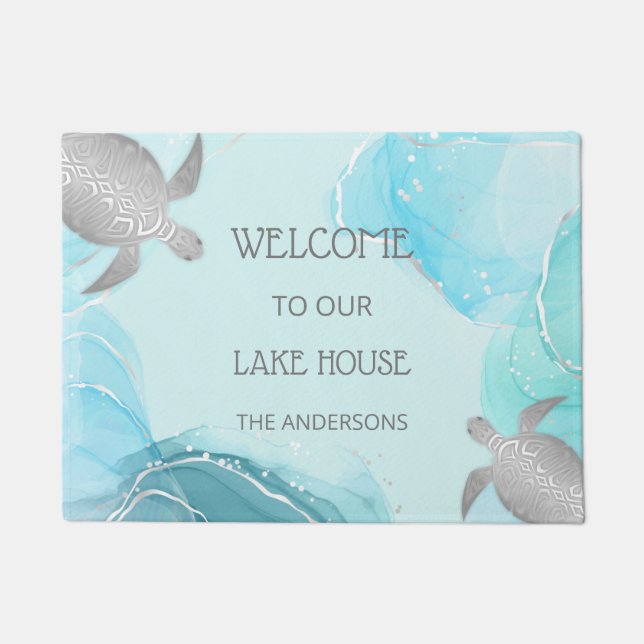 Felpudo Silver Turtles Beach Style (Anverso)