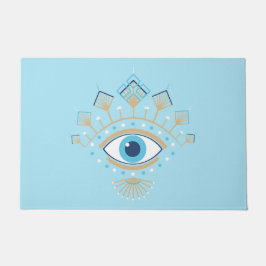 Felpudo Símbolo de protección turco de ojo de maldad grieg