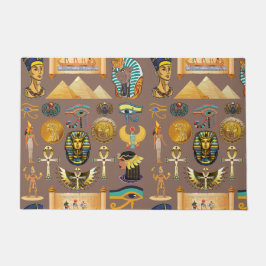 Felpudo Símbolo egipcio de patrón jeroglífico