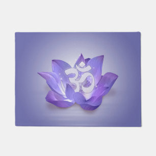 Felpudo Símbolo muy peri Lotus y OM