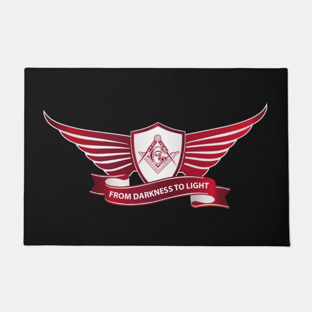 Felpudo Símbolo y escudo de masonería (Anverso)