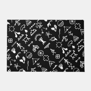 Felpudo Símbolos de imágenes nativas estadounidenses