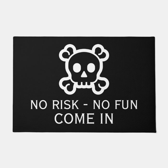 Felpudo Símbolos sencillos - SKULL & BONES + sus ideas (Anverso)