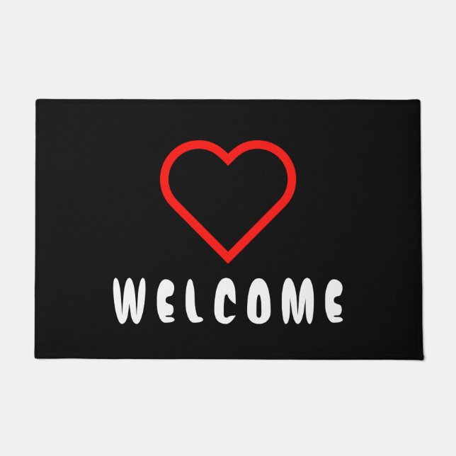 Felpudo Símbolos simples - CORAZÓN + tus ideas (Anverso)