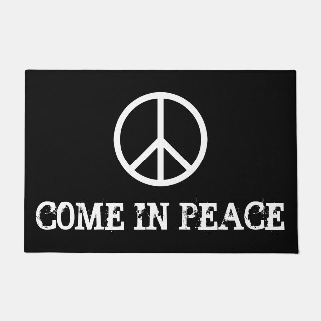 Felpudo Símbolos simples - PAZ + tus ideas (Anverso)
