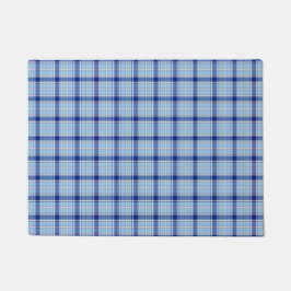 Felpudo Simple estilo rústico azul Chake 